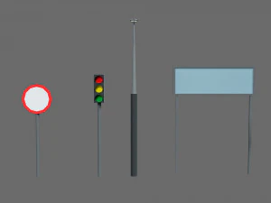 Props for the city 3D Model