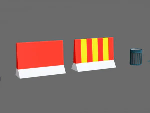 Props for the city 3D Model