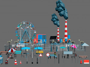 Props for the city Modelo 3D