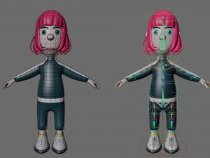 Cartoon characters-different people 3D मॉडल