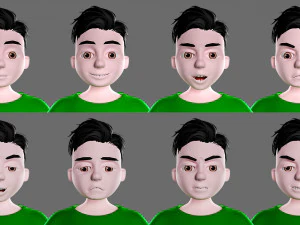 Characters man and woman 3D Model
