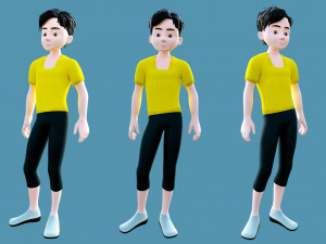 Characters man and woman 3D Model