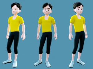 Characters man and woman 3D Model