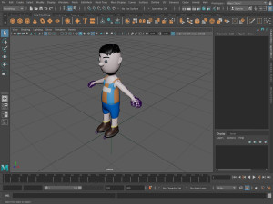 Cartoon characters sports team Modelo 3D