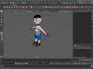 Equipe de esportes de personagens de desenhos animados Modelo 3D