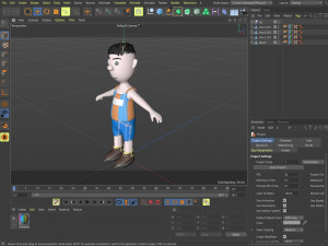 Cartoon characters sports team Modelo 3D