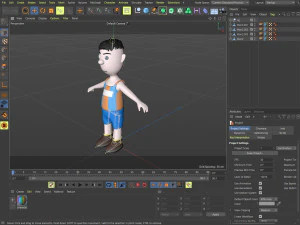 Equipe de esportes de personagens de desenhos animados Modelo 3D