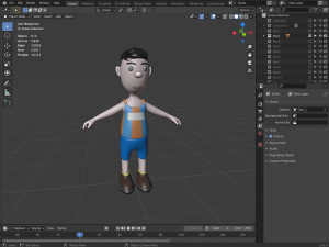 Cartoon characters sports team Modelo 3D