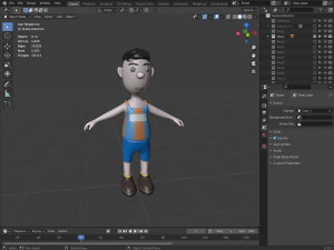 Equipe de esportes de personagens de desenhos animados Modelo 3D