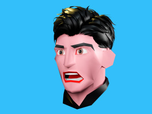 Male emotions 3D Model