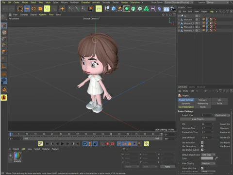 Characters kids 3D Model