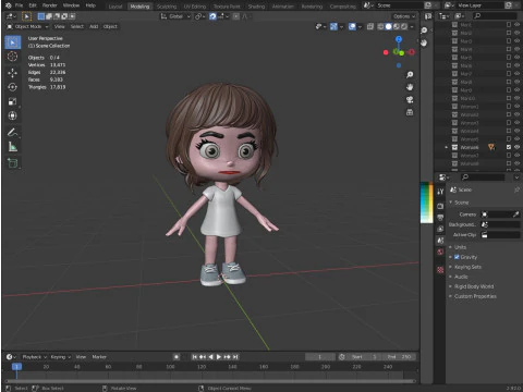 Characters kids 3D Model