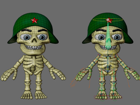 Funny skeletons Modelo 3D