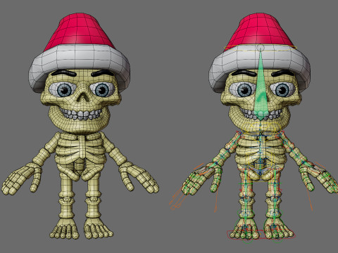 Funny skeletons Modelo 3D