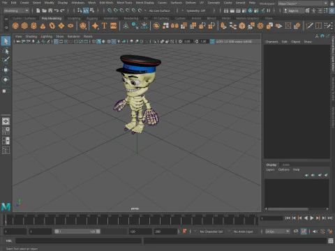 Funny skeletons 3D Model
