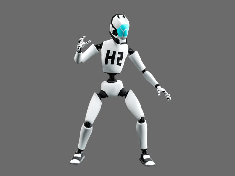 10 unique robots Model 3D