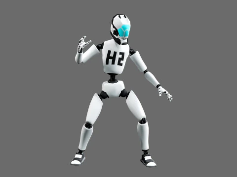 10 unique robots 3D Model