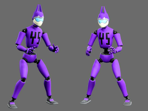 10 unique robots 3D Model