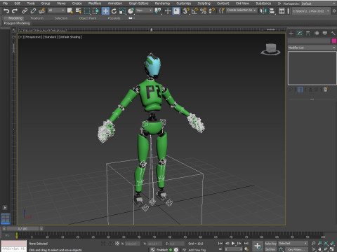 10 unique robots Model 3D