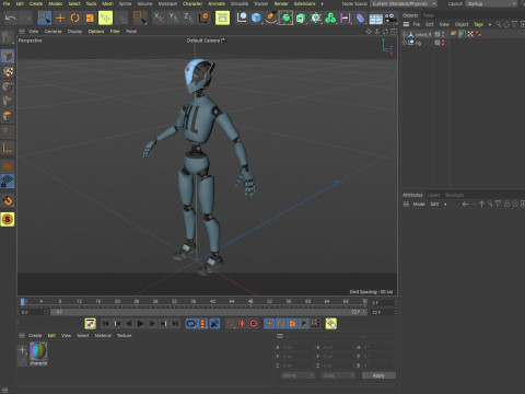 10 unique robots Model 3D