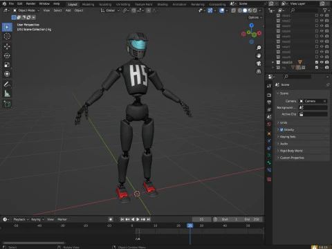 10 unique robots 3D Model