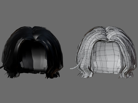 Mens hairstyles 3D 모델