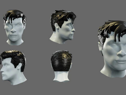 3D hairstyle for men 3D Model