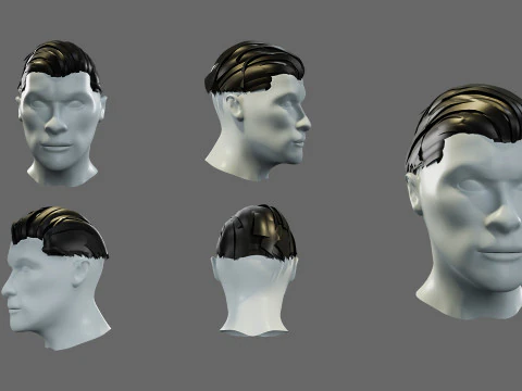 3D hairstyle for men 3D Model