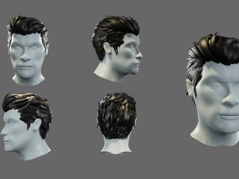 3D hairstyle for men 3Dモデル