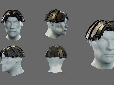 3D hairstyle for men 3D Model