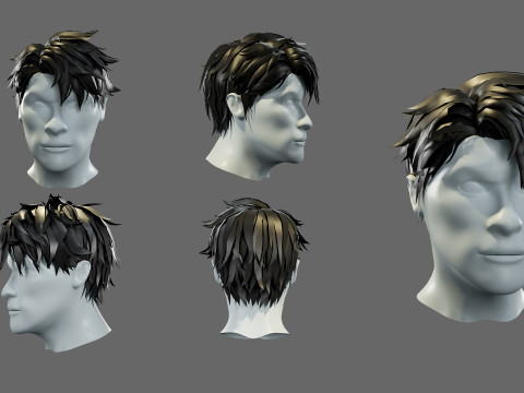 3D hairstyle for men 3Dモデル