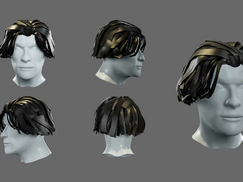 3D hairstyle for men 3D Model