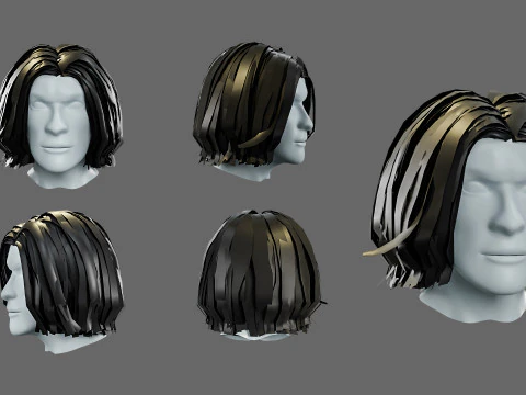 3D hairstyle for men 3D Model