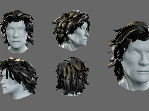 3D hairstyle for men 3Dモデル