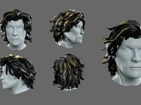 3D hairstyle for men 3D Model