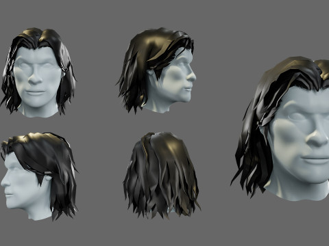3D hairstyle for men 3Dモデル