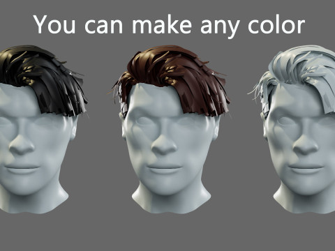 3D hairstyle for men 3Dモデル