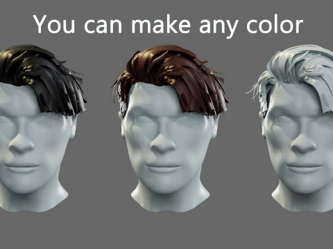 3D hairstyle for men 3D Model