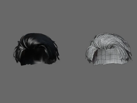 3D hairstyle for men 3D Model