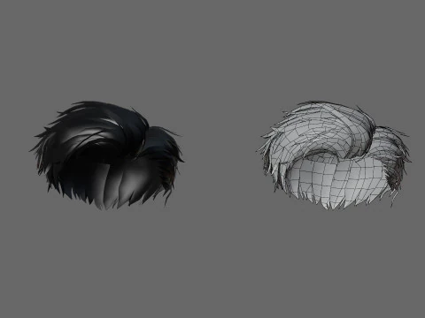 3D hairstyle for men 3D Model