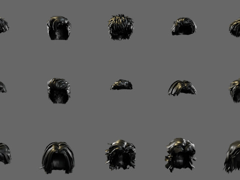 3D hairstyle for men 3Dモデル