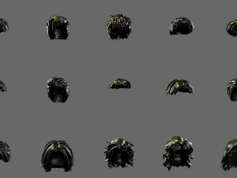 3D hairstyle for men 3D Model