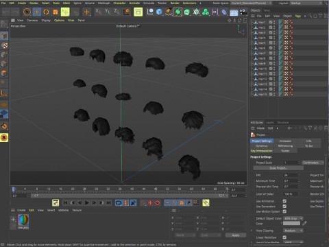 3D hairstyle for men 3Dモデル