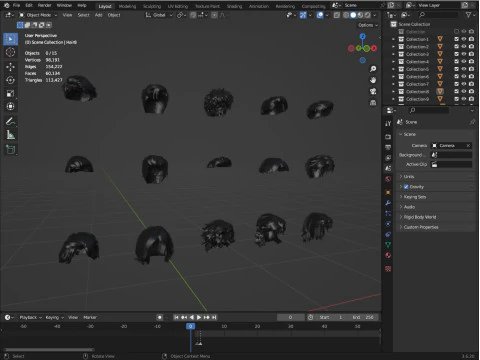 3D hairstyle for men 3D Model