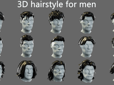 3D hairstyle for men 3Dモデル