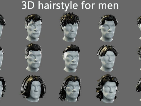 3D hairstyle for men 3D Model