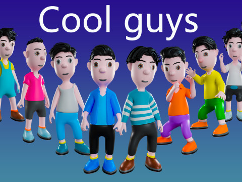 Ragazzi fantastici Modello 3D