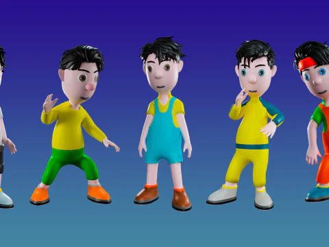Cool guys 3D Model