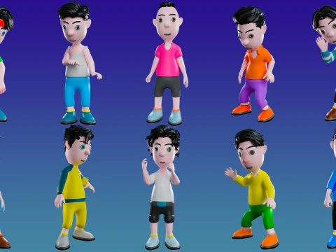 Cool guys 3D Model