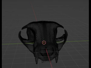 Cat Skull 3D Model